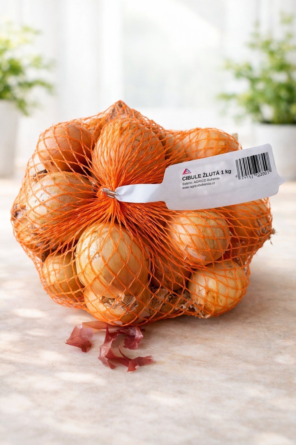 Gelbe Zwiebeln 1 kg im Clipper-Netz