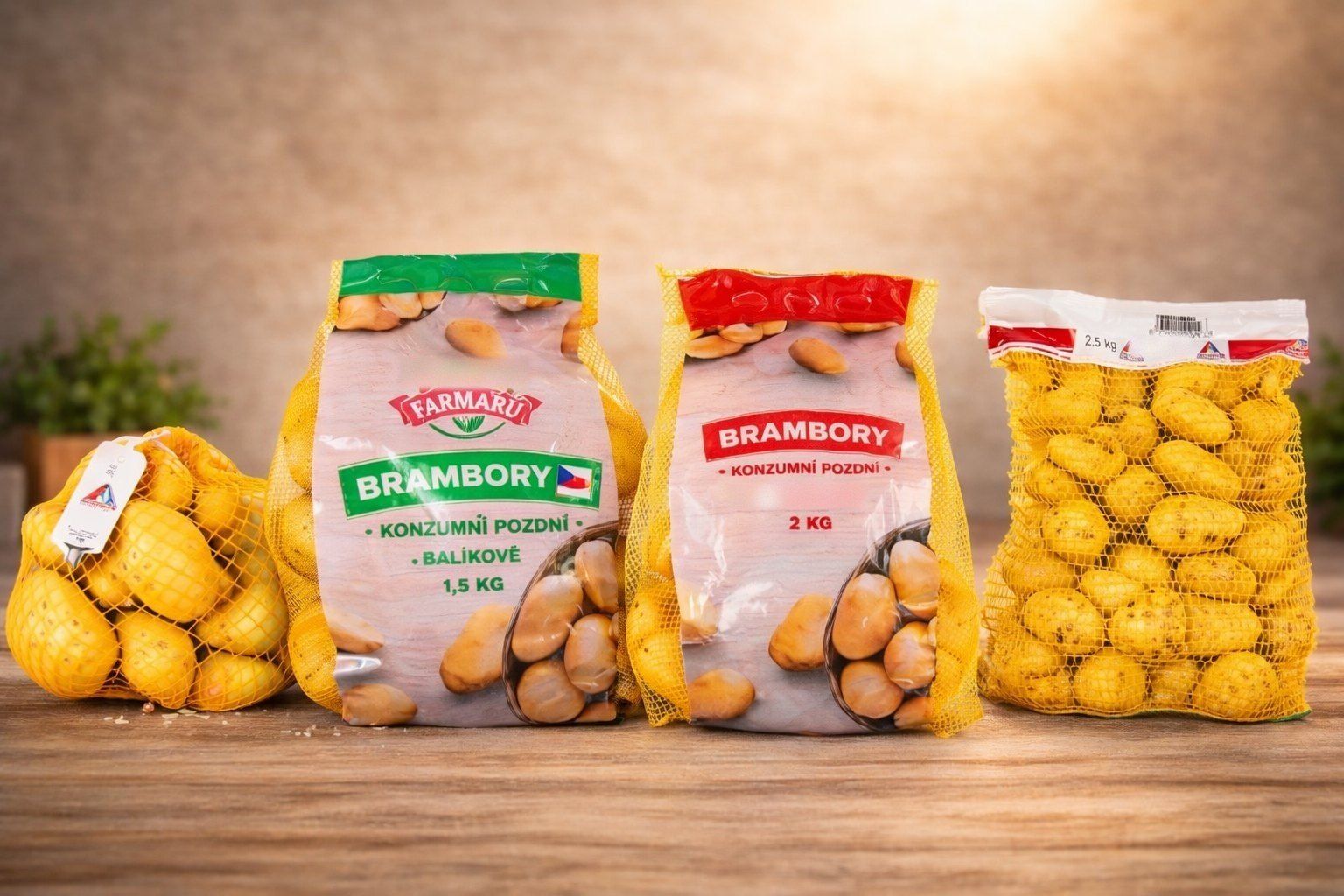 Kartoffeln in Handelsverpackungen 1,5–2,5 kg